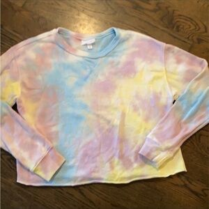 Coolsie Crop Comfy Tie-dye Sweatshirt